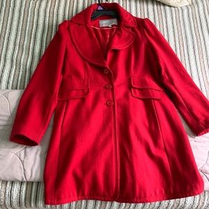 Gorgeous Red Wool Jessica Simpson Coat